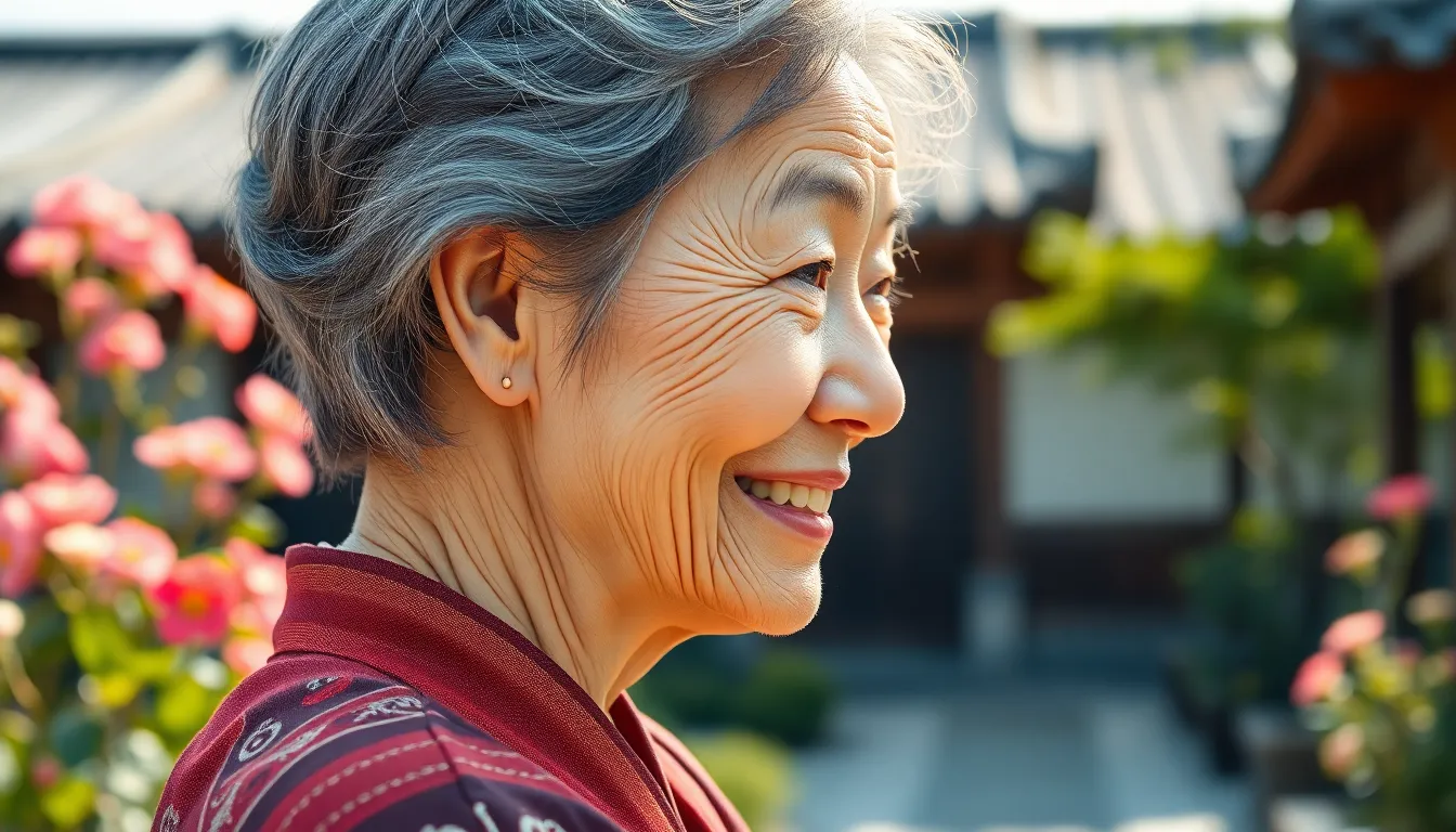 노인들이 함께 활동하는 모습