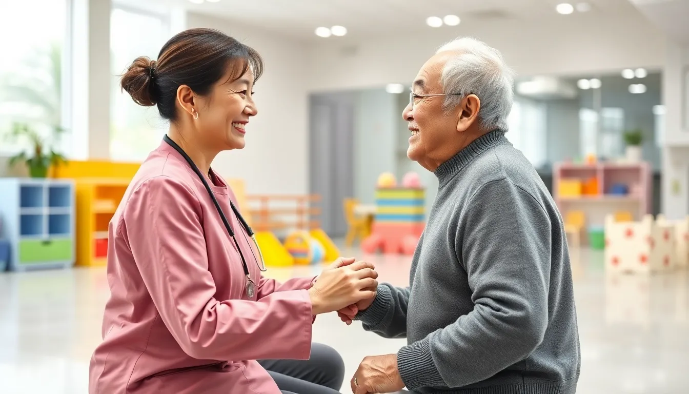 주야간보호 시설 프로그램 참여 모습